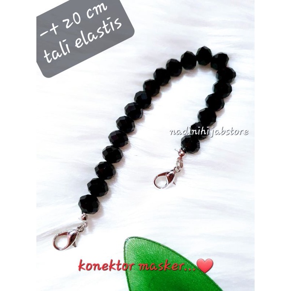 Konektor Masker Hijab Konektor Hijab Tali Masker Pengait Masker Mask Extender Ceko Hitam 048