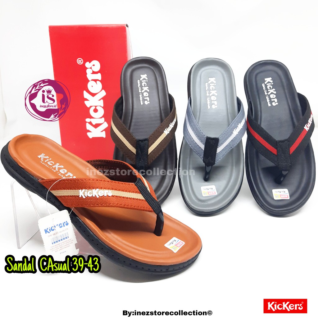 Sandal Kasual Pria Kickers Japit model terbaru murah grosir