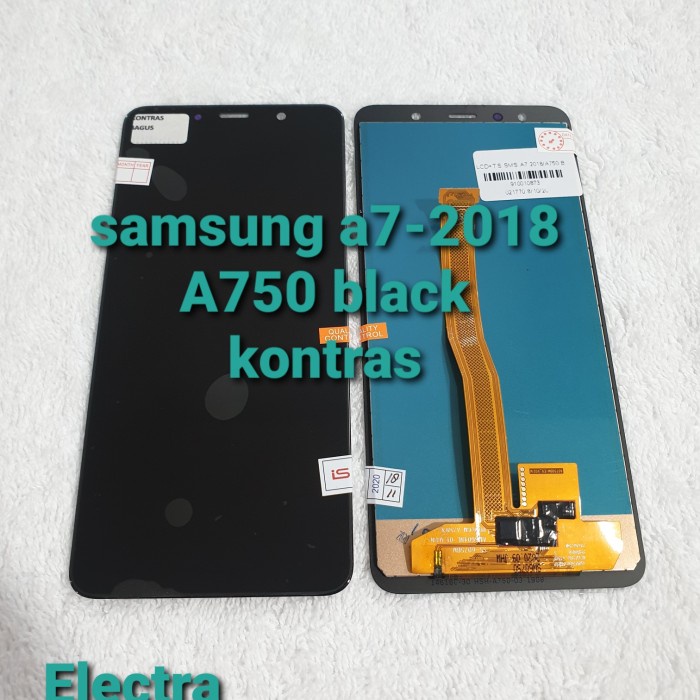 {SuheStore} lcd touchsreen samsung a7 2018/A750 black kontras Limited