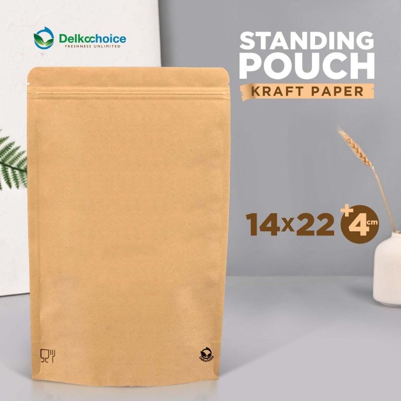 Standing Pouch Kraft Non Window Plastik Kemasan