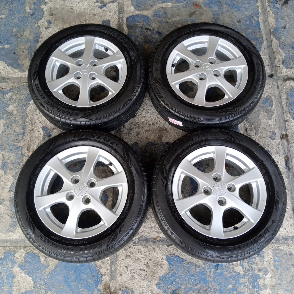 Velg Oem Original Bekas  STD AYLA Ring 14 +BAN DUNLOP 175 65 R14 UNTUK CALYA SIGRA AYLA