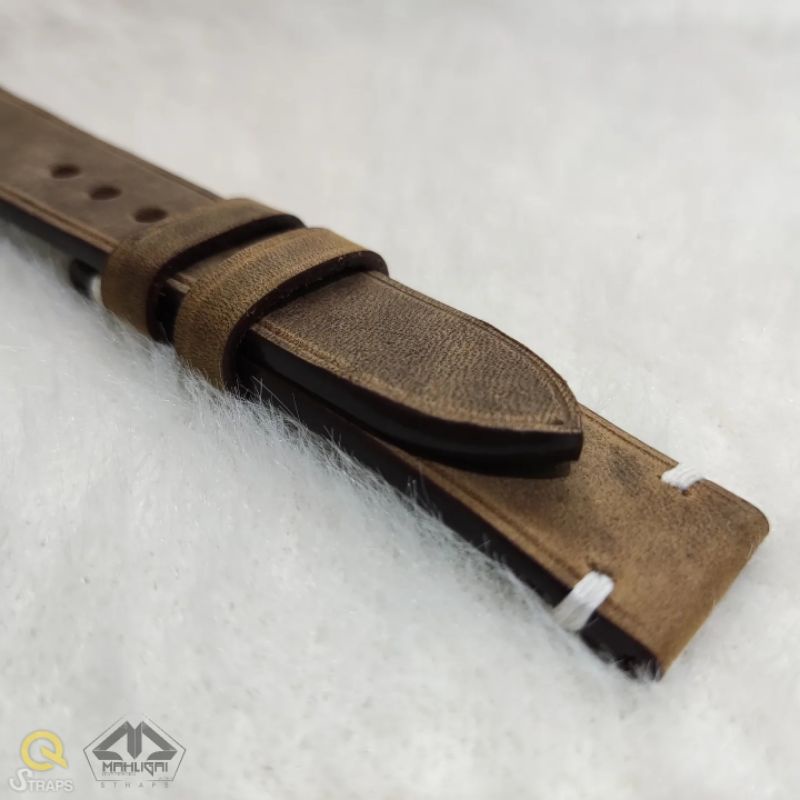 New Update Produk 2025 Tali jam tangan kulit sapi crazy horse vintage / kulit Crazy horse vintage / strap jam tangan vintage klasik antik
