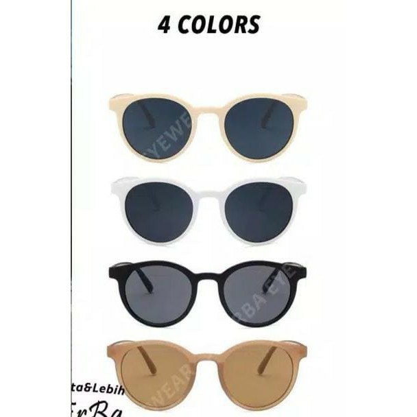 Korea Fashion Design Kacamata Hitam Kacamata Pelindung UV Sunglasses Wanita / kacamata (KM86) AFM