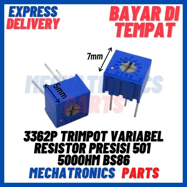 [PAS-9399] 3362P TRIMPOT VARIABEL RESISTOR PRESISI 501 500OHM BS86