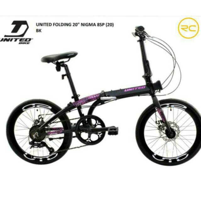 Sepeda Lipat United Nigma 8 speed alloy bukan cora aigel