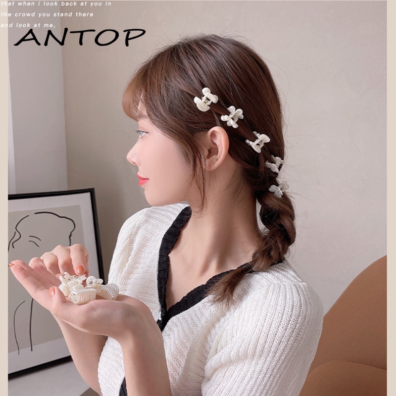 Korea Mini Aksesoris Rambut Fashion Jepit Rambut Mutiara ANTOP