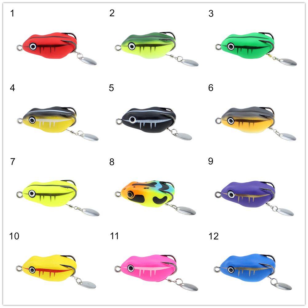 Umpan Pancing Buatan Manusia Hidup Kait Ganda Bass Lures Mengambang Topwater Thunder Frog