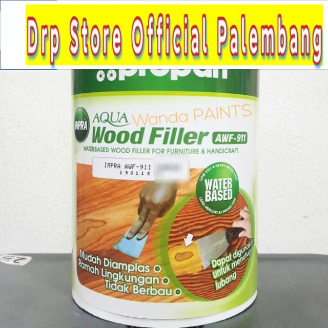 IMPRA AQUA WOOD FILLER AWF-911 Dempul Kayu Waterbased (1 kg)