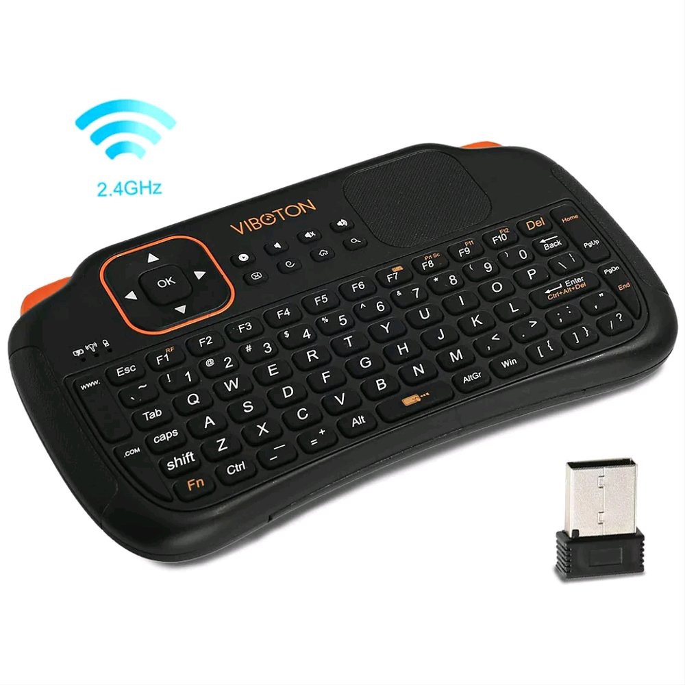 Viboton S1  Rechargeable 3 in 1 Wireless Keyboard  Air Mouse Remote kontril Touchpad