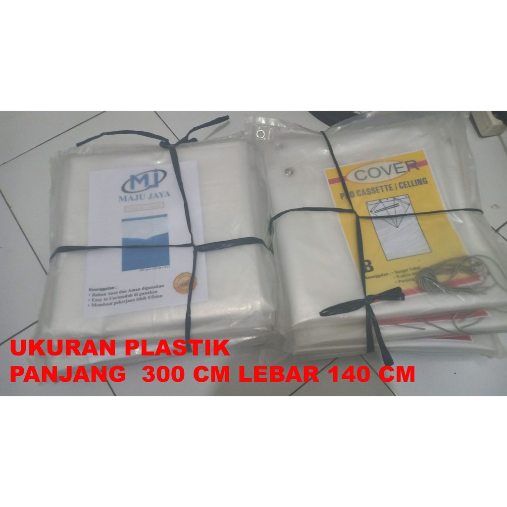 PLASTIK CUCI AC CASSETLE MAJUJAYA UKURAN 140 CM X 300 M TEBAL 0.15