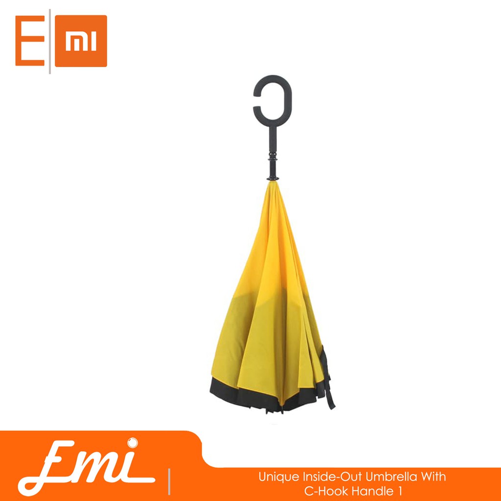 Unique Inside-Out Umbrella With C-Hook Handle 1 By Emi