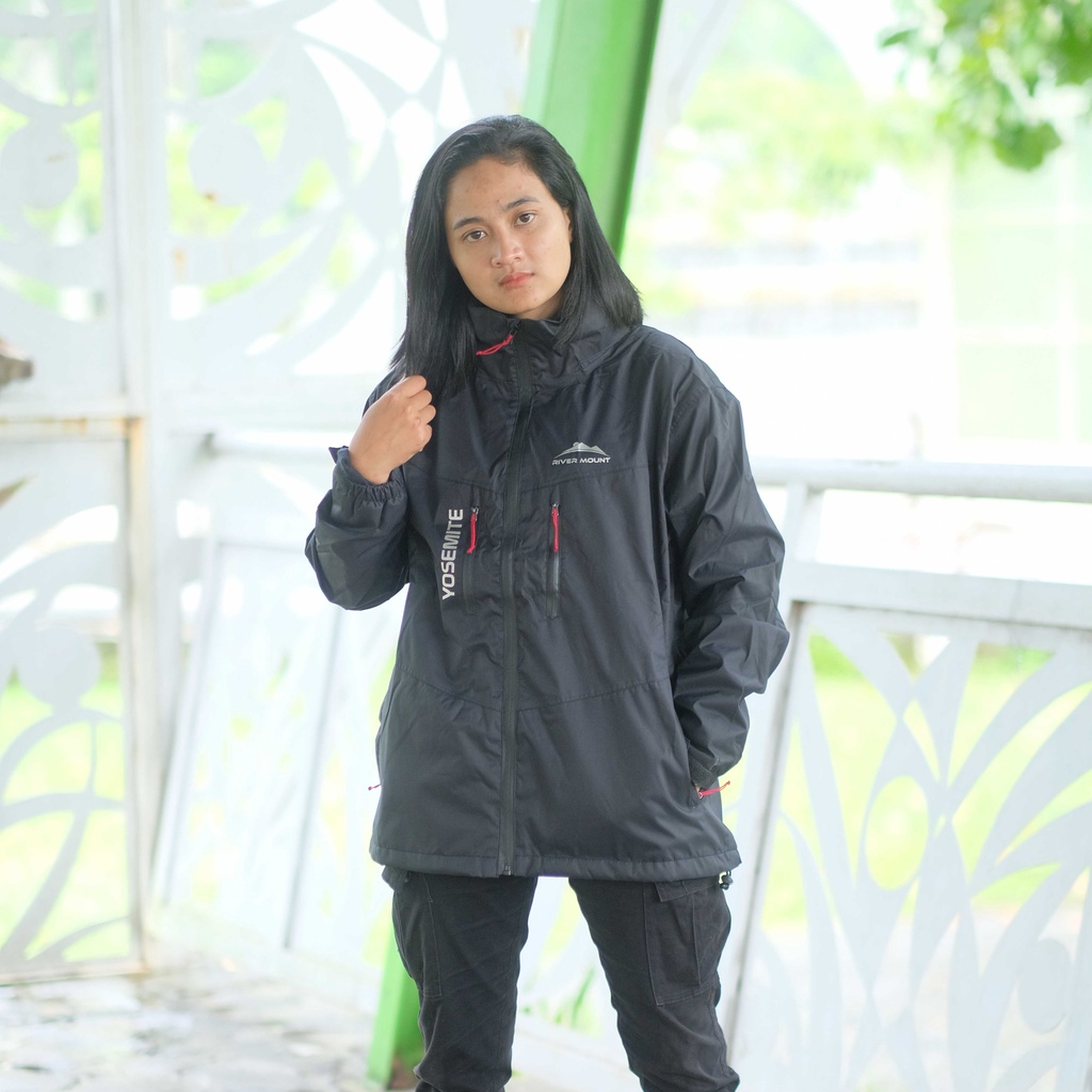rivermount jaket gunung yosemite hitam jaket gunung waterproof jaket gunung anti air