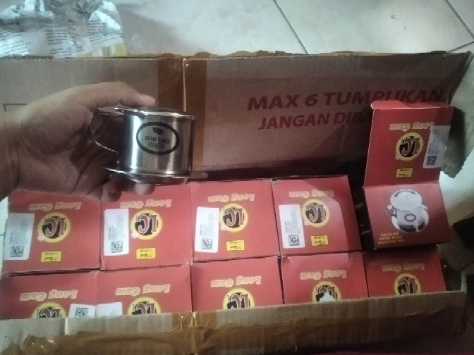 Filter Saring Kopi Vietnam Vietnamese Coffee Drip Pot Stainless Steel 100ml - Lc1 - Silver