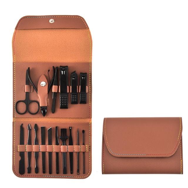 Gunting Kuku Set 16Pcs - FREE DOMPET - Set Menicure