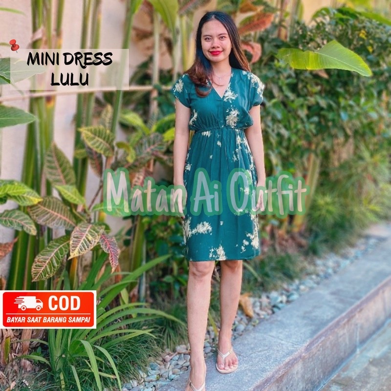 MINI DRESS DASTER MANOHARA PANTAI SEKSI SEXY RAYON PENDEK BAJU RUMAHAN WANITA LULU GROSIR BAJU BALI