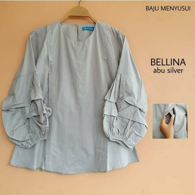 MAMIGAYA  Baju Menyusui BELLINA Blouse Menyusui Lengan Panjang