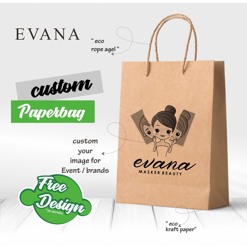 

Paper Bag Custom Tas Kertas Paperbag Bungkus Tas Jinjing size 13 x 10 x16 cm parfum design suka-suka