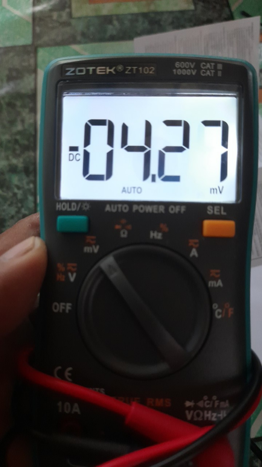 Original Digital Avometer Zotek Zt102 Multitester Digital Zt 102