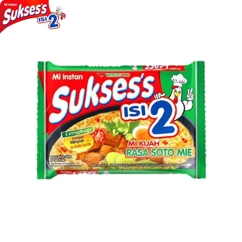 

Mi Instan Suksess Isi 2 Dua Kuah Soto Mie Instant Sukses