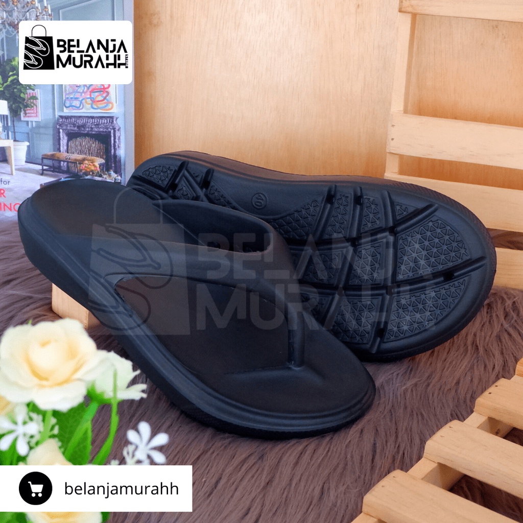 Sendal Jepit Karet Pria / Sandal Jepit Eva Pria Polos Empuk Anti Slip Dan Anti Air