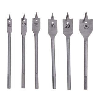 Set 6Pcs Mata Bor dengan  Bahan HSS High Speed Steel untuk 