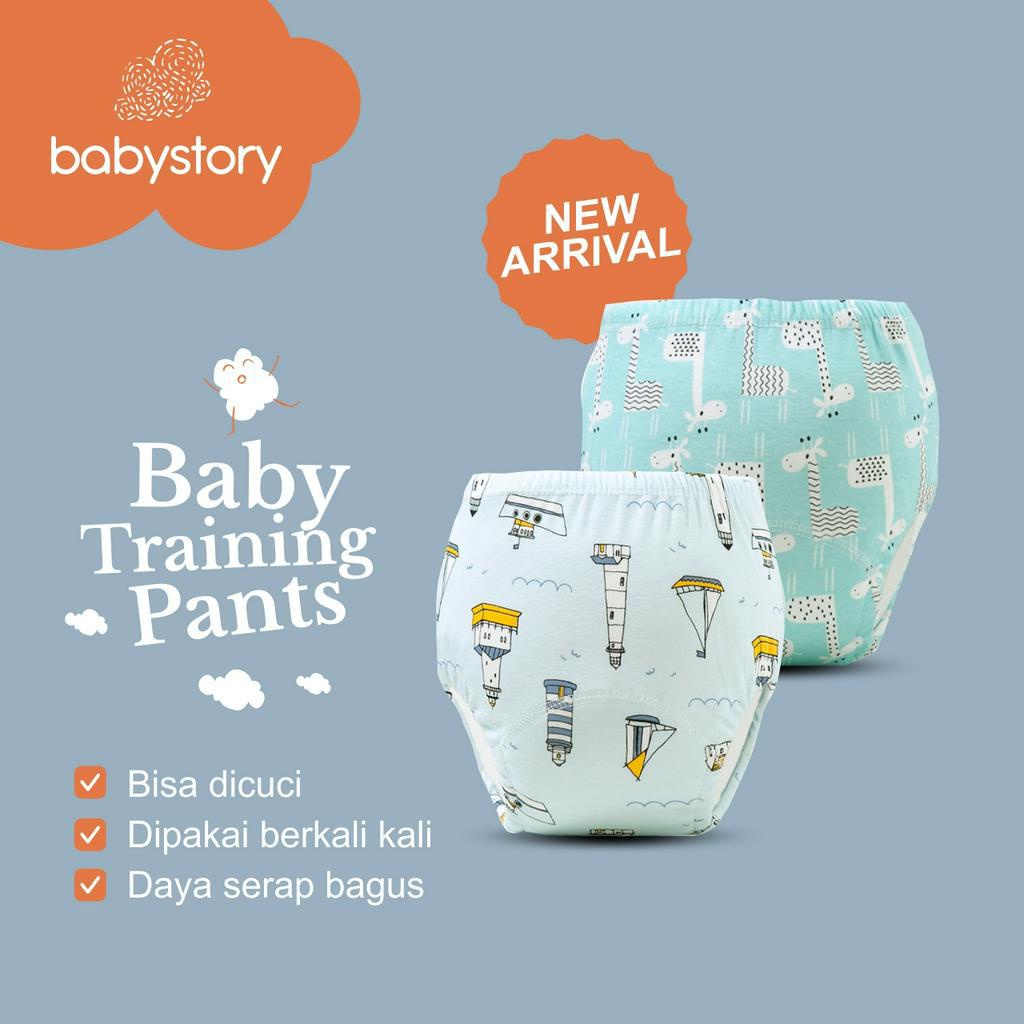 Celana Dalam tatur Popok Cloth Diaper Clodi Training Pants Pipis Bayi Anak Baby 4 layers celana dalam popok clodi training pants pipis bayi anak cloth diaper baby 4 layers celana popok kain