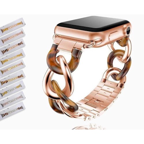 Strap Apple Watch Cowboy Chain Style Resin Stainless 38mm/40mm/41mm 42mm/44mm/45mm