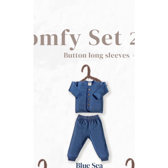 Libby setelan panjang comfy set 0 - 12 Month