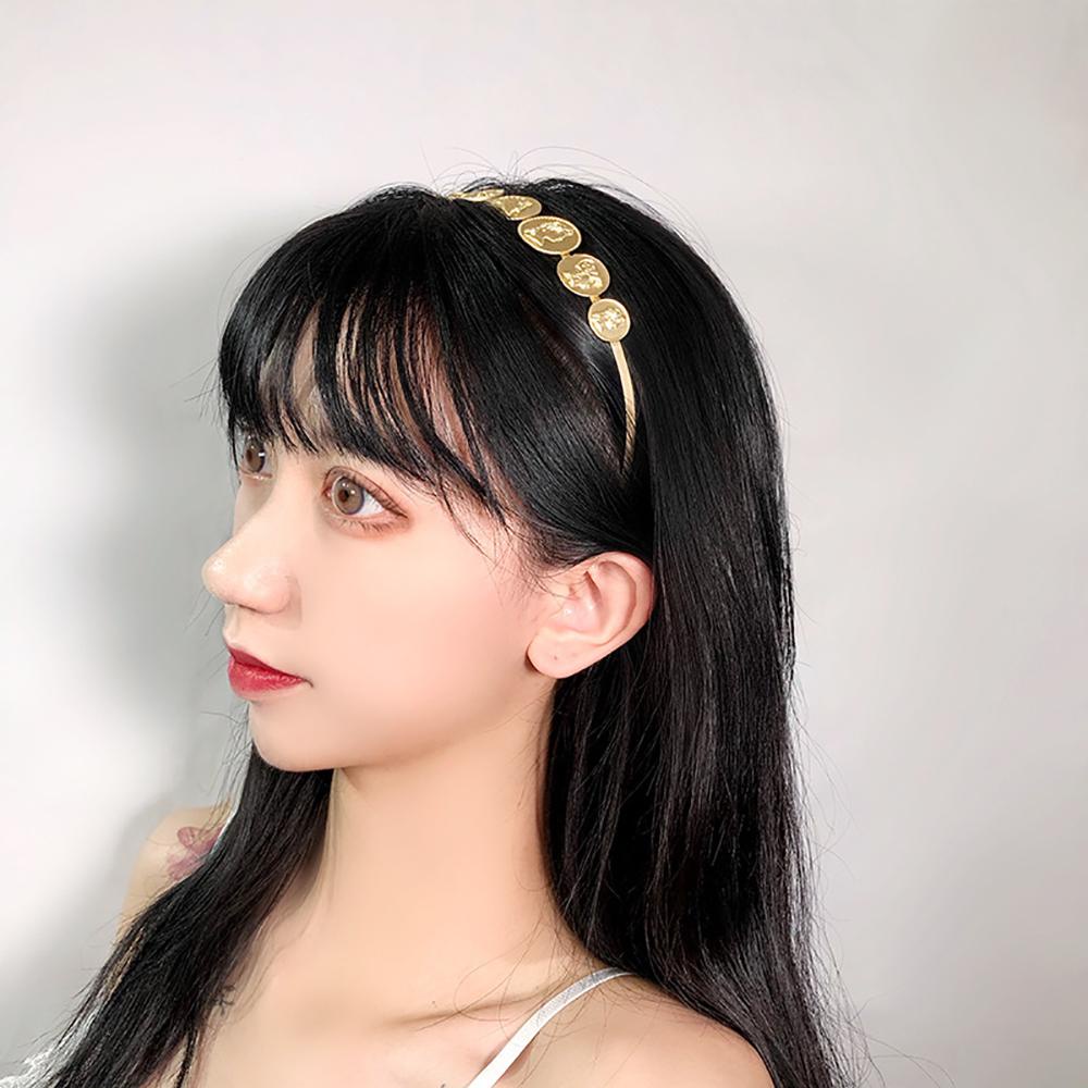 NEEDWAY Berlian Rambut Hoop Geometris Sederhana Hairband Hiasan Kepala Gadis Korea Aksesoris Rambut