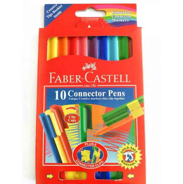 

Connector Pen Faber Castell 10 Warna/Spidol Marker