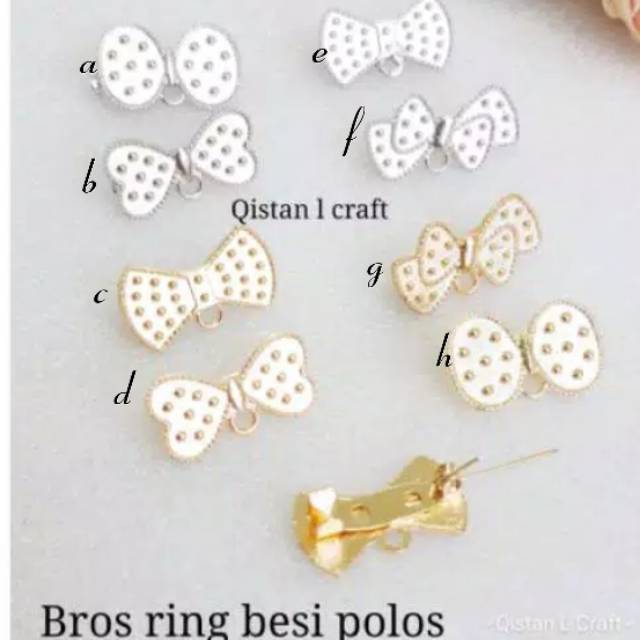 Bros besi ring polos peniti 2cm  1lsn