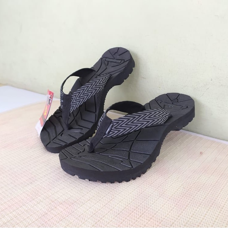 Sandal jepit hitam polos dan motif | sandal outdoor|sandal adventure | Sandal jepit Outdoor Pria