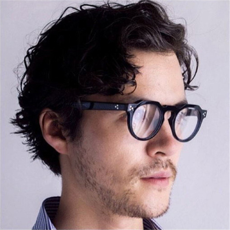 European and American new retro round frame personality glasses for men and women