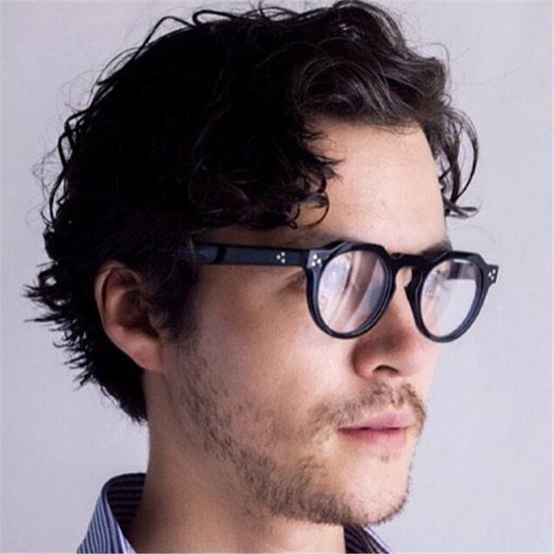 European and American new retro round frame personality glasses for men and women