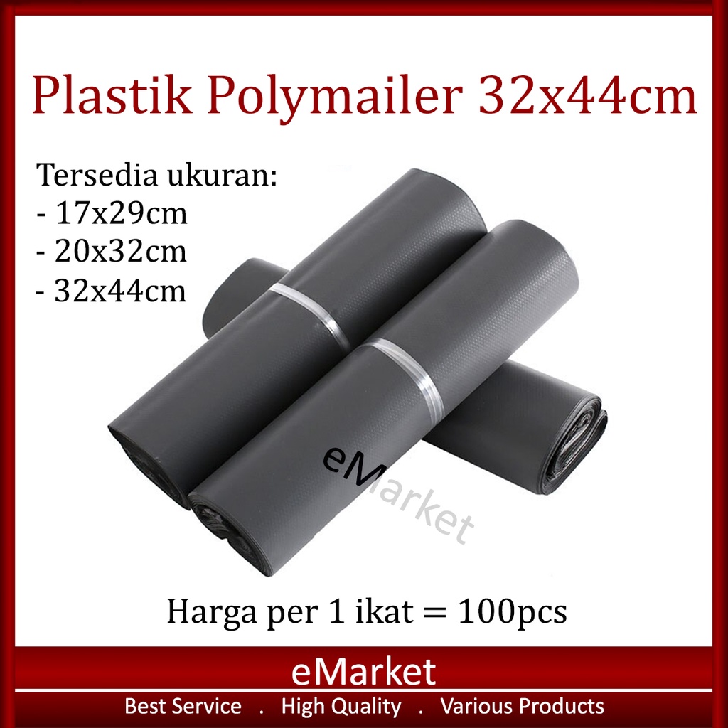 

Plastik Polymailer 32x44cm / Packingan Lem Seal Online Shop