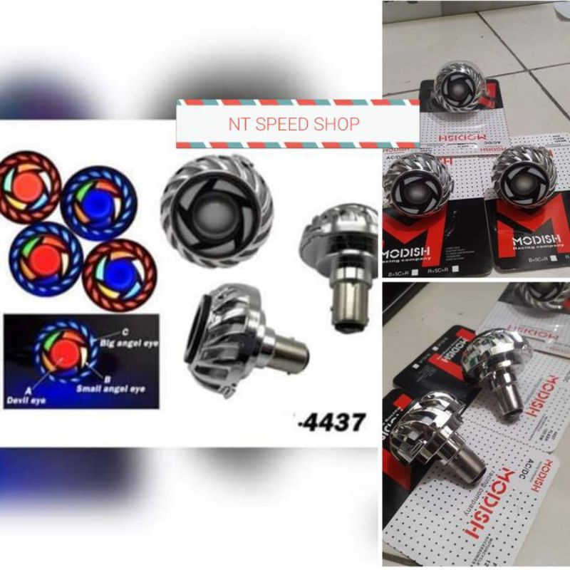 Lampu Stop Rem Belakang projie Rainbow Spiral bulat kotak Universl Beat Aerox Pcx Nmax vario 125 150