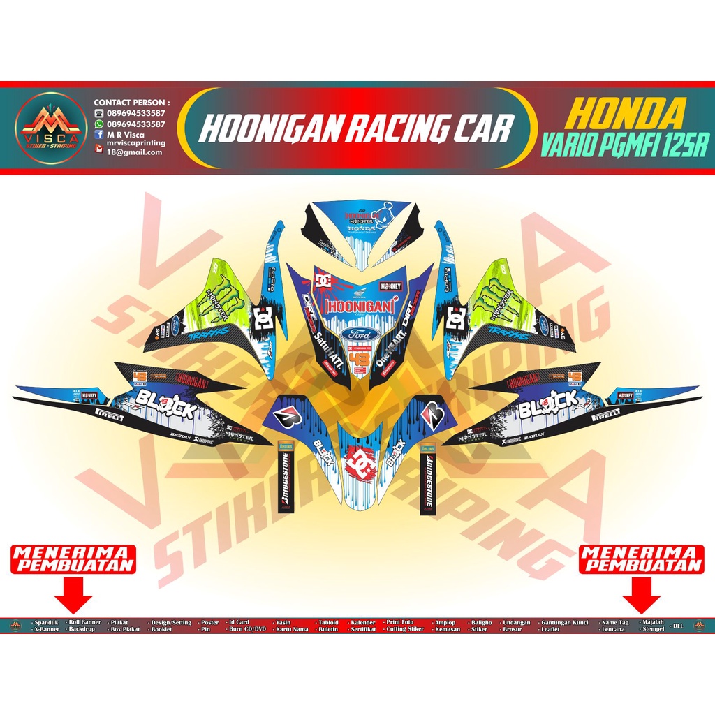 Decal Honda Vario 125 old fullbody - decal fullbody vario 125 old