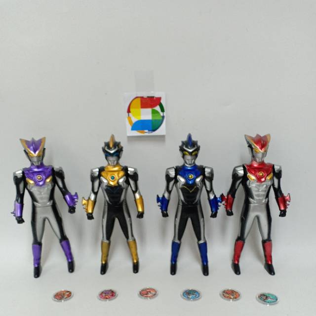 Sekawantoys Mainan cowok Ultra Hero.4 robot 6 coin.dos [95788]