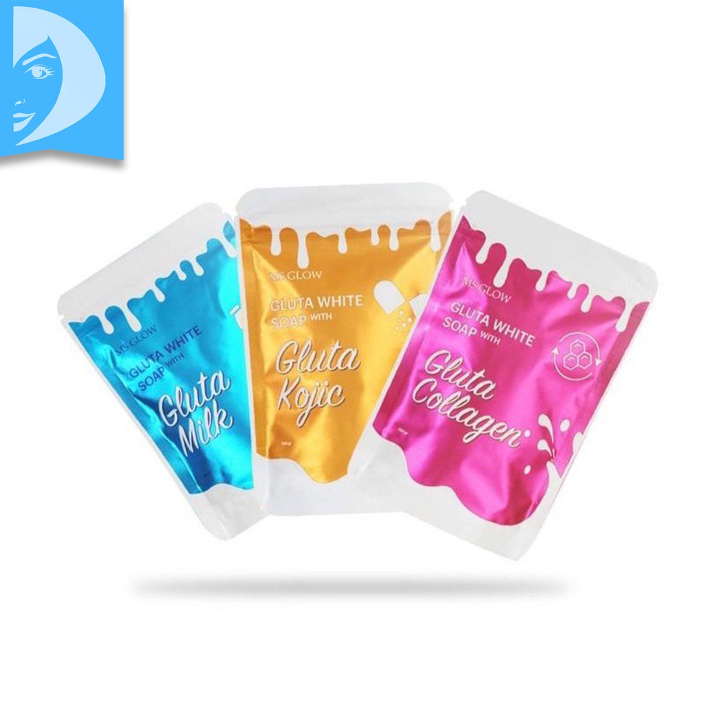 Ms Glow Gluta White Soap Sabun Pemutih Badan MsGlow Whitening Soap / Sabun Mandi Ms Glow Gluta Soap