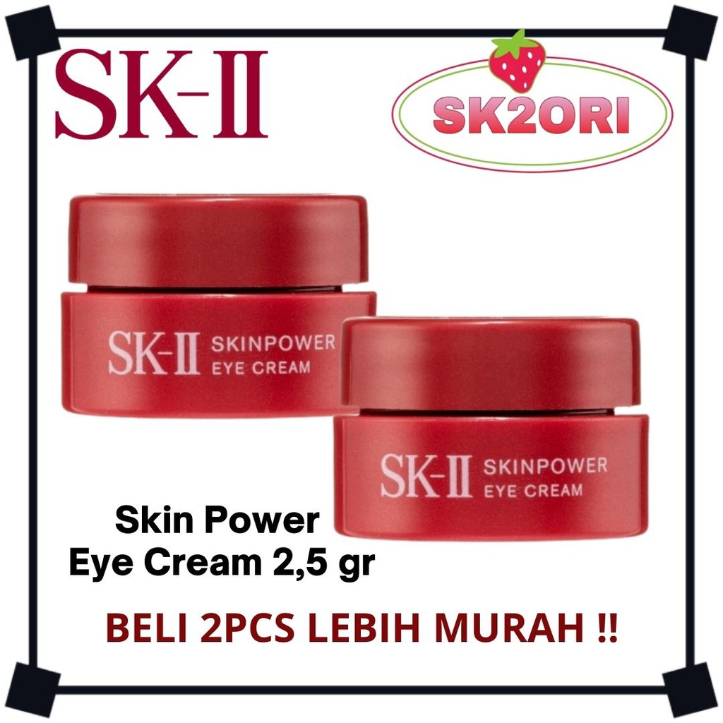 SK-II SKII SK2 Skinpower Eye Cream 2,5gr x 2pcs Skin Power Eye 2,5gr 2pcs