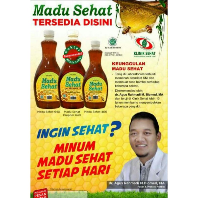 

Madu Sehat 640 ml Original Madu Herbal