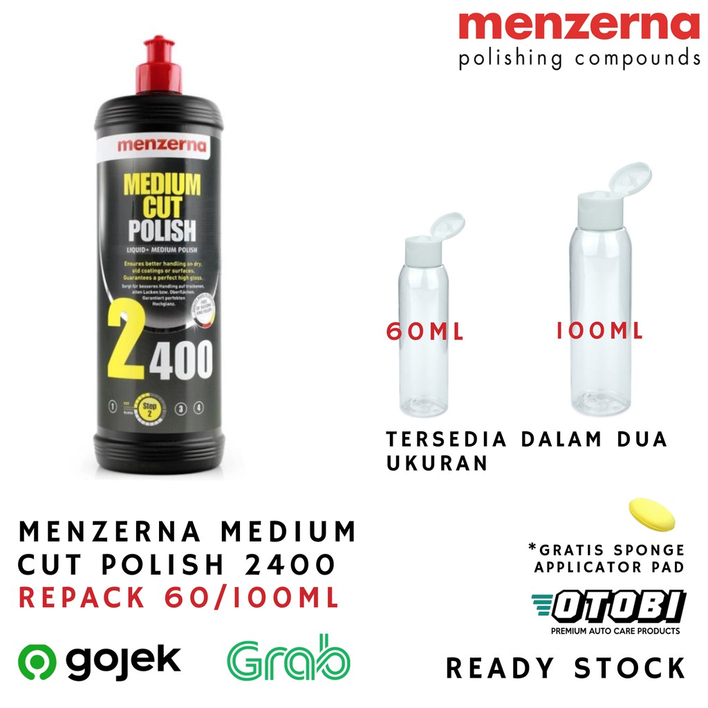 Menzerna Medium Cut Polish 2400 Kompon MCP Obat Poles Repack 100ml