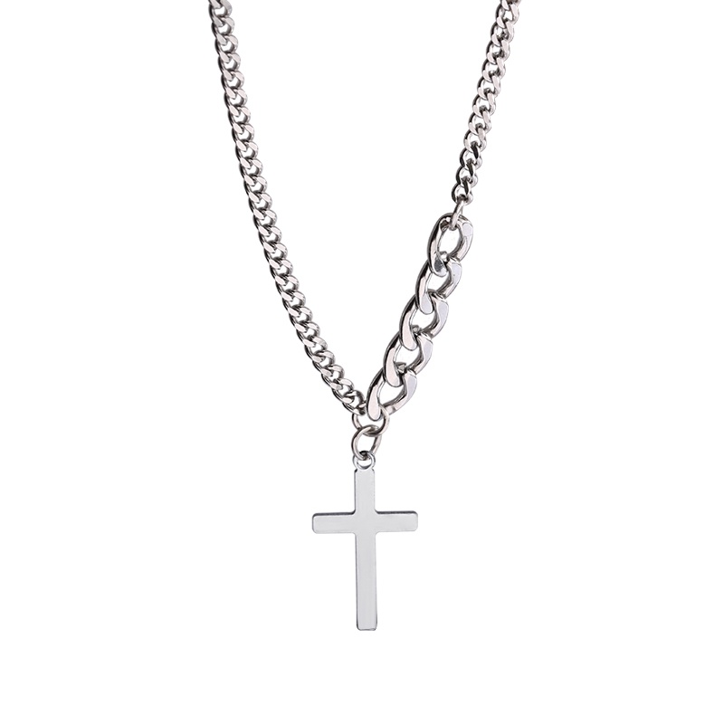 Cross Necklace Accessories Light Luxury Trendy Chain Pendant