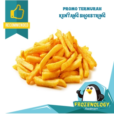 

Coated Shoestring French Fries Kentang Goreng Renyah 500 g Frozenology