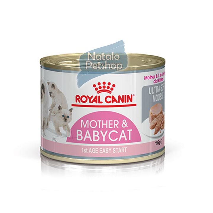 Royal Canin Mother &amp; Baby Cat 195Gr Ultra Soft Mousse / Makanan Kaleng / Basah Kucing &amp; Anak