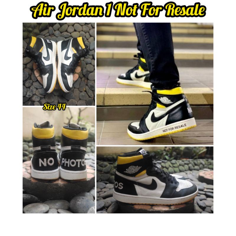 AJ 1 Retro "Not For Resale" - Size 44