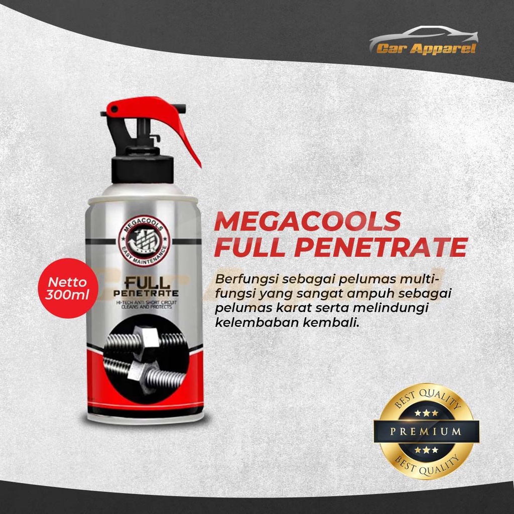 Jual Full Penetrate Megacools Spray Pelumas Anti Karat 300ml Shopee Indonesia 8433