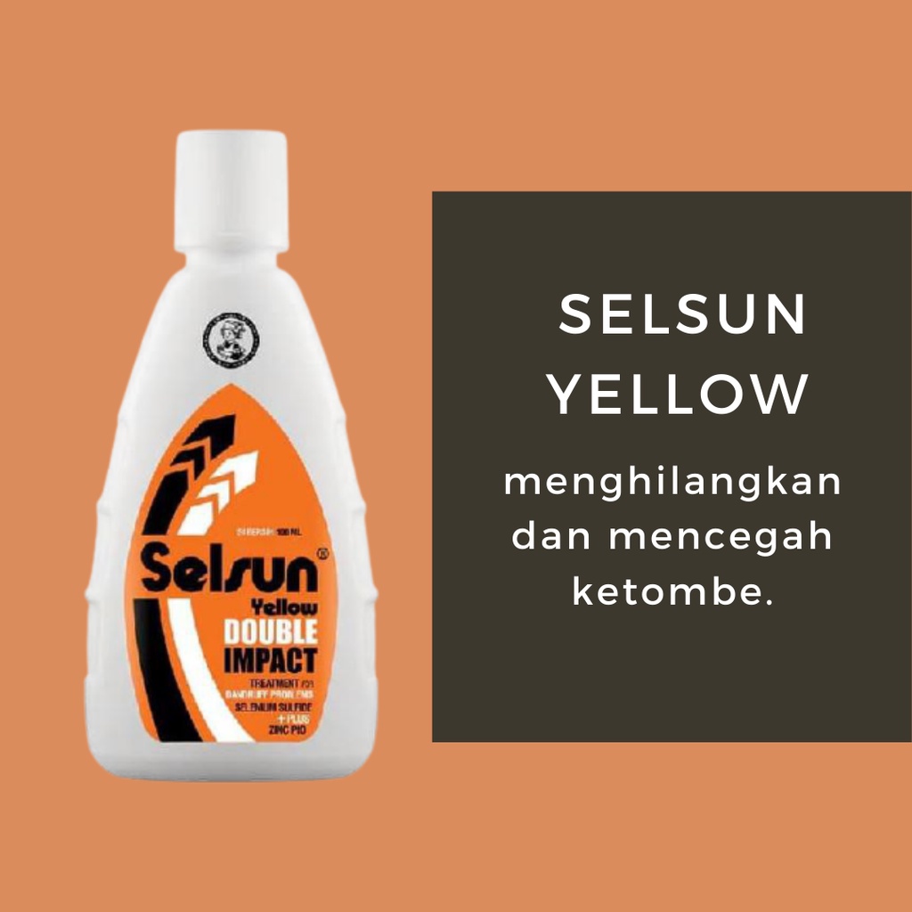 SELSUN YELLOW 50 ML / 100 ML -  ANTI KETOMBE