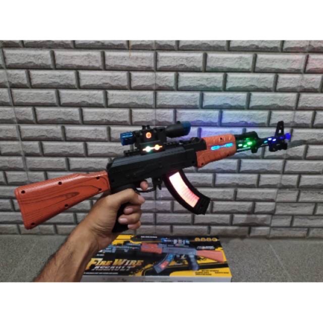 MAINAN PISTOL LAMPU LED & BERSUARA - MAINAN PISTOL MENYALA