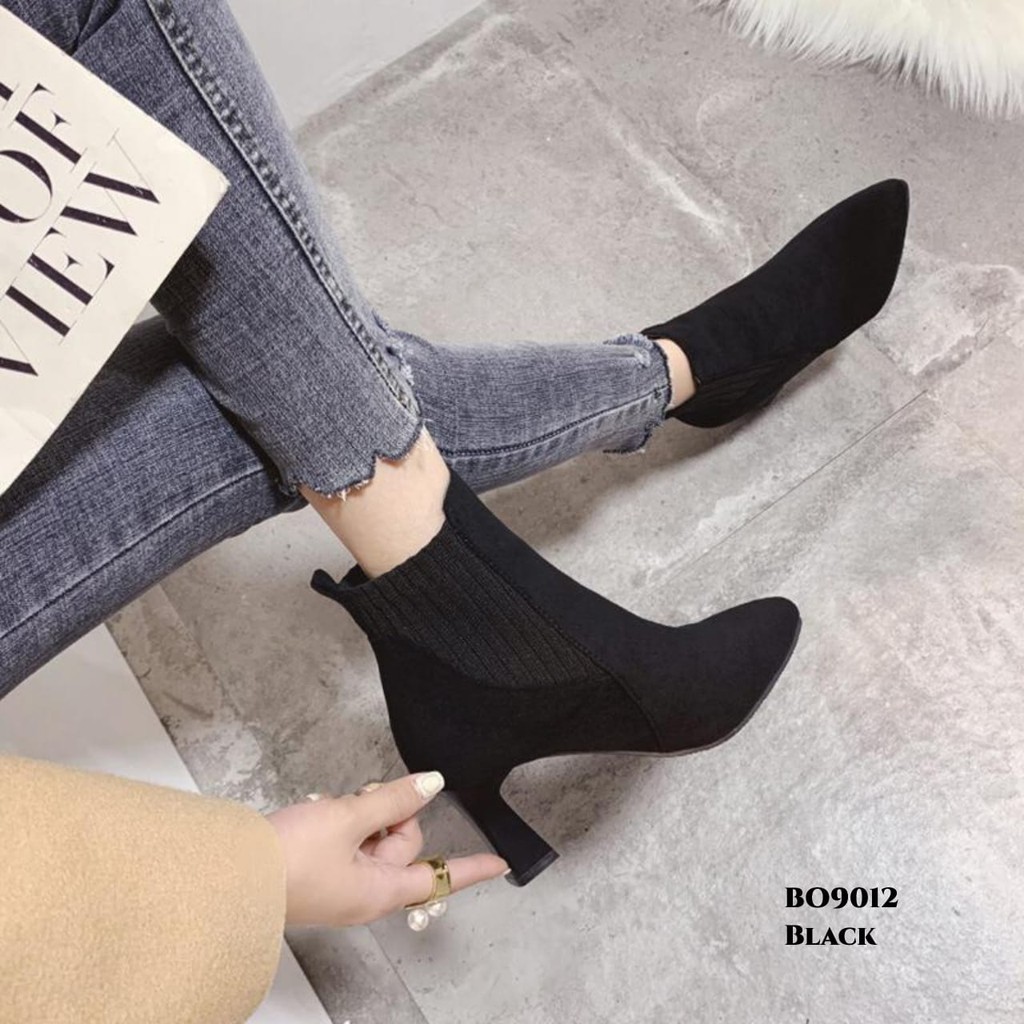 RESTOCK WYN  BOOTS FLAT MERCY STYLISH BO9012